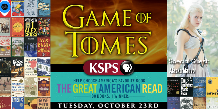 Special Guest at KSPS “Game of Tomes” Great American Read Finale Watch&nbsp;Party